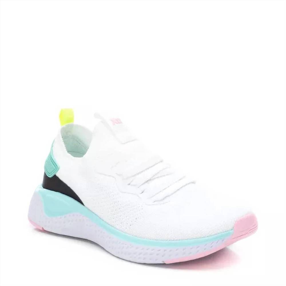 NEW XTI women's lace-up sneakers in white